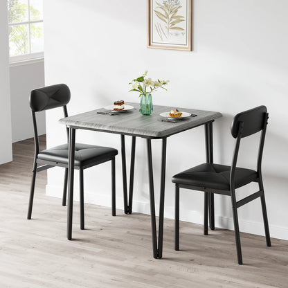 Small Dining Table Sets for 2 with Upholstered Chairs