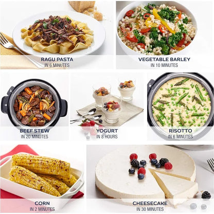 8 Quart Multi-cooker Stainless Steel, Serves 6 people