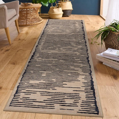 Washable Modern Stripe Carpet Non Slip