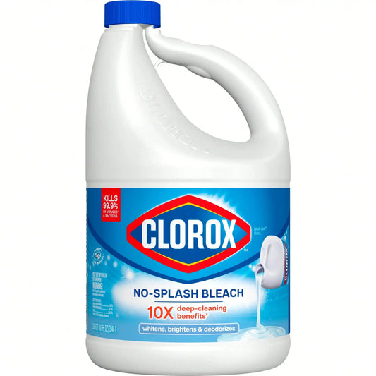 Liquid Bleach Cleaner, 117 fl oz - Use as a laundry disinfectant to whiten, shine, deodorize, and provide 10x deeper cleaning