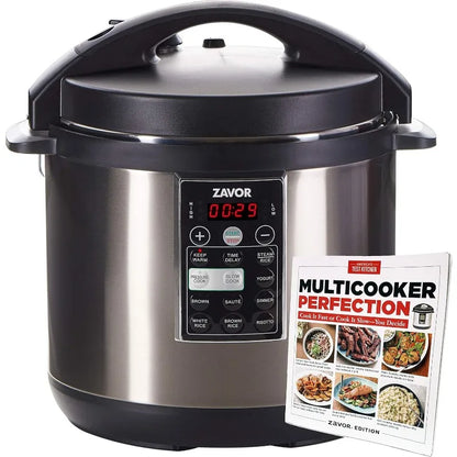 8 Quart Multi-cooker Stainless Steel, Serves 6 people