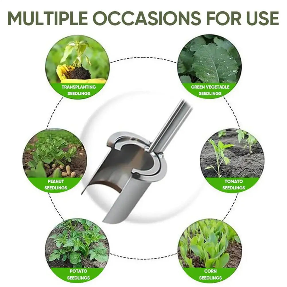 Plant Bulb Planter Tool Plant And Fruit Tree Seedling Transplanter Carbon Steel Seed Planting Tool Soil Sampler Lawn Aerator ﻿