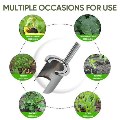 Plant Bulb Planter Tool Plant And Fruit Tree Seedling Transplanter Carbon Steel Seed Planting Tool Soil Sampler Lawn Aerator ﻿