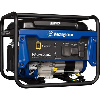 Outdoor Power Equipment 4650 Peak Watt Portable Generator, RV Ready 30A Outlet, Gas Powered