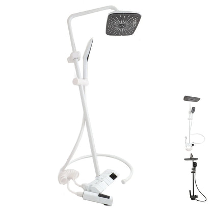 Bathroom Shower  Set Easy To Install Easy To Adjust NPT 1/2 3 Mode Push Button Rainfall Handheld Shower Combo for Bathroom