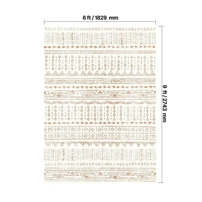 Modern Beige Large Area Rug 6x9ft