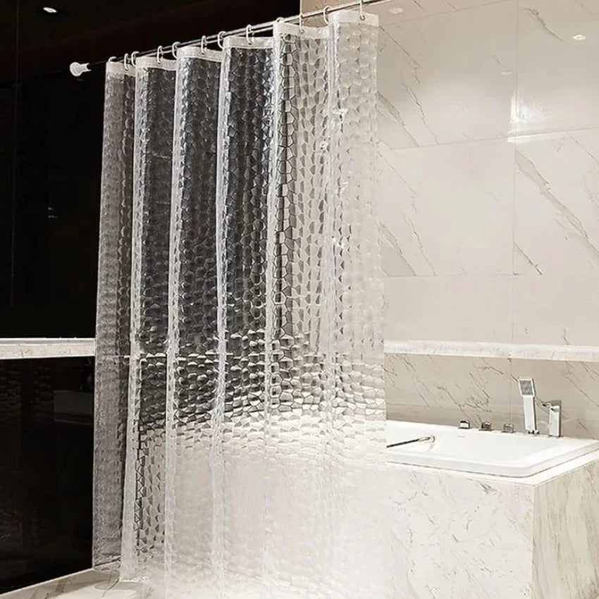 Thick  Water Cube Shower Curtain Waterproof Transparent Lining Bathtub Bathing Cover Bathroom Bath Curtains Liner