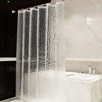 Thick  Water Cube Shower Curtain Waterproof Transparent Lining Bathtub Bathing Cover Bathroom Bath Curtains Liner
