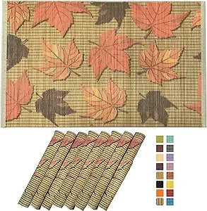 Set of 24 Bamboo Placemats 17.7X11.8Inch
