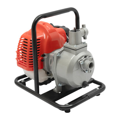 Gasoline Water Pump 2-Stroke Portable Gasoline Engine Trash Pump 20m Lift Powerful Engine Water Transfer Pump 26.25ft Suction