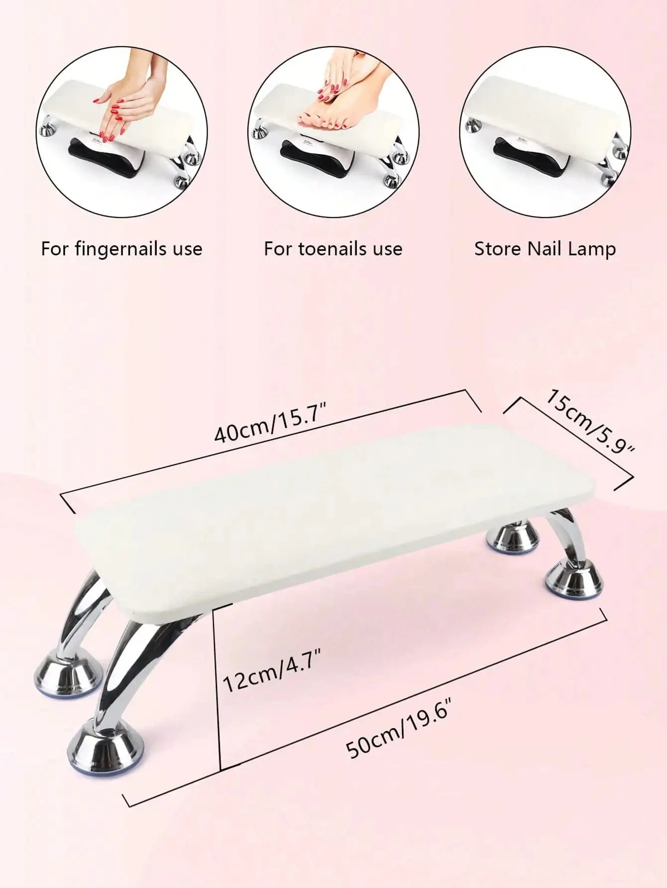 high quality professional large nail armrest arm pillow PU leather microfiber leather nail lamp nail pillow