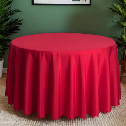 Cloth Tablecloths Round 63-Inch Polyester Table Linens Stain Resistant