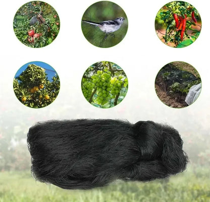 Bird Net 5 x 15 m Bird Net Hunting Nets Bird Nets Nylon Mesh for Protection of Orchards Vegetables Gardens Chicken Coops (Black)