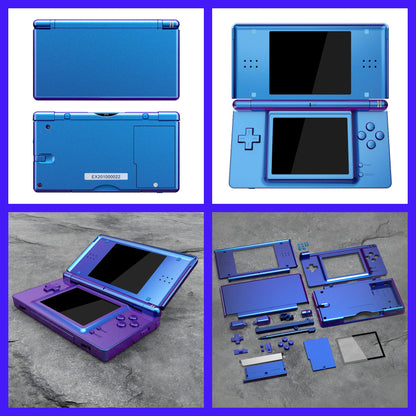 eXtremeRate Replacement Full Housing Shell for Nintendo DS Lite, Case Cover with Buttons, Screen Lens for NDSL - Single Series