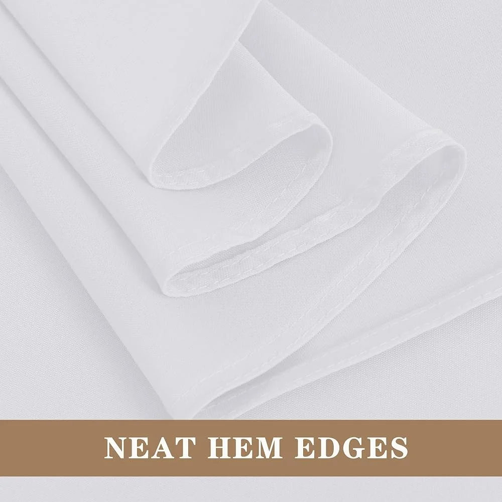 Reusable Tablecloths 6 Pack Stain Resistant Polyester Fabric Rectangular Tables Suitable Parties Events Family Gatherings