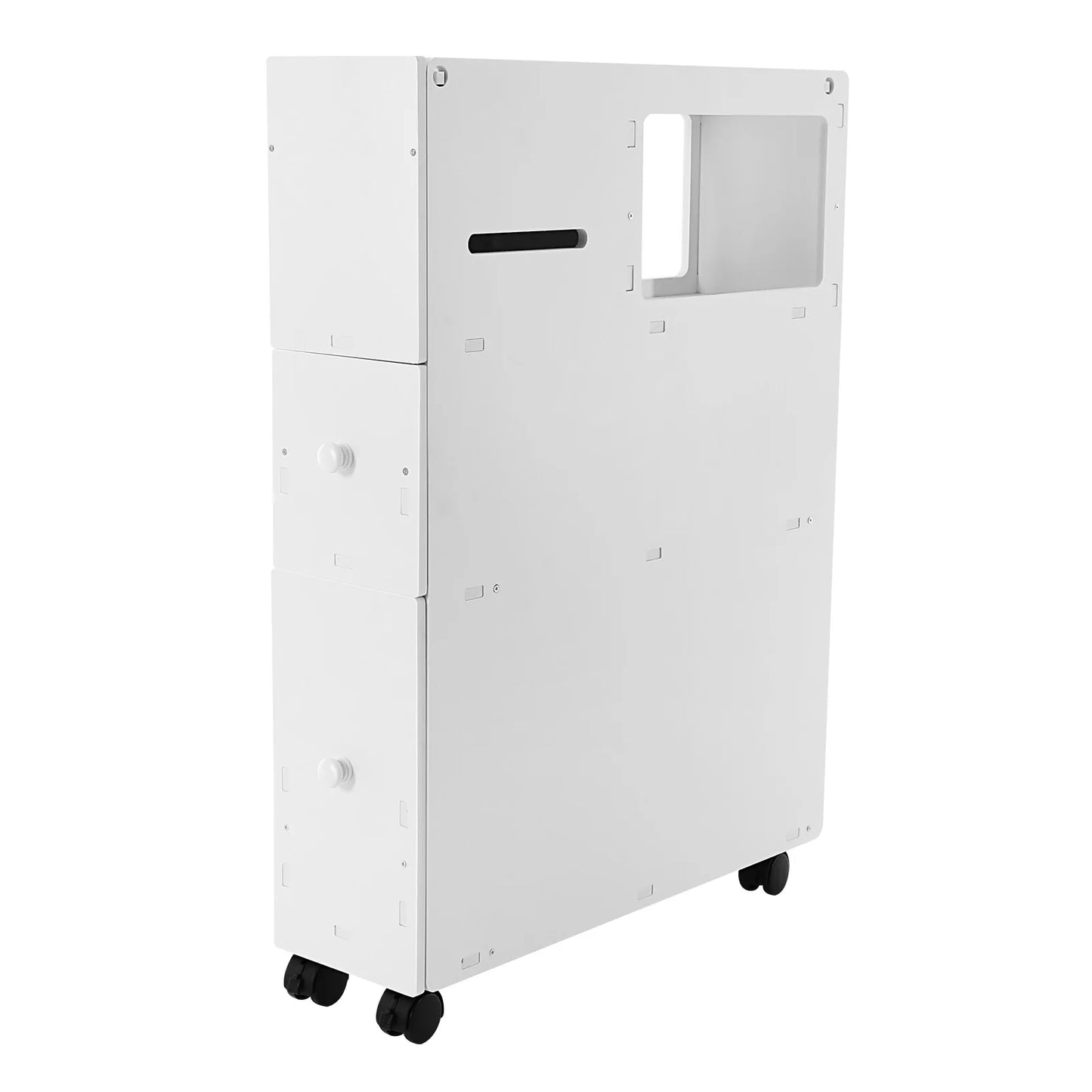 Bathroom Storage Cabinet, Narrow Floor Storage Cabinet, Storage Cabinet with Drawers 50kg Load-bearing Capacity