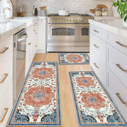 3 pcs set floor mat Bohemian style rugs kitchen carpet Non-slip comfortable washable kitchen decoration office bedroom corridor