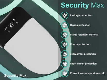 Elongated Smart Toilet with Bidet Built in, Foam Dispenser, Instant Warm Water, One-Piece Toilet with Dual Auto Flush in 1.28GPF