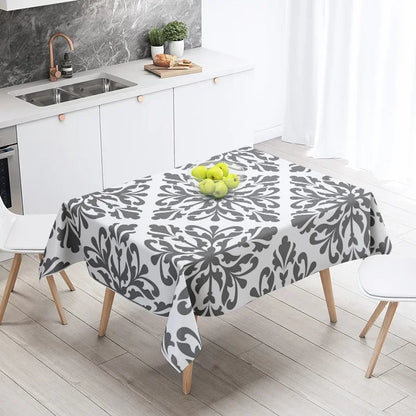 Home tablecloths dining decoration and rectangular table accessories waterproof cloth Anti-stain simple Modern abstract nordic