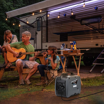 Portable Gasoline Generator 2500W, Fuel Generator, Low Noise, Suitable For Outdoor, Camping, Home, Emergency