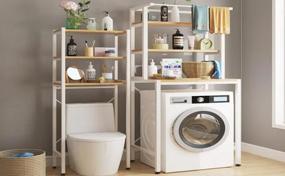 3 Tier Wooden Over The Washer and Dryer Storage Shelf  Washing Machine Storage Shelf for  Laundry Room