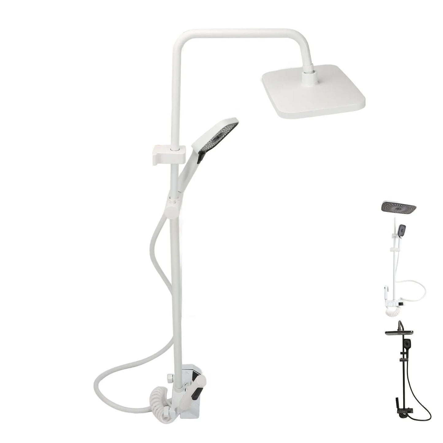 Bathroom Shower  Set Easy To Install Easy To Adjust NPT 1/2 3 Mode Push Button Rainfall Handheld Shower Combo for Bathroom