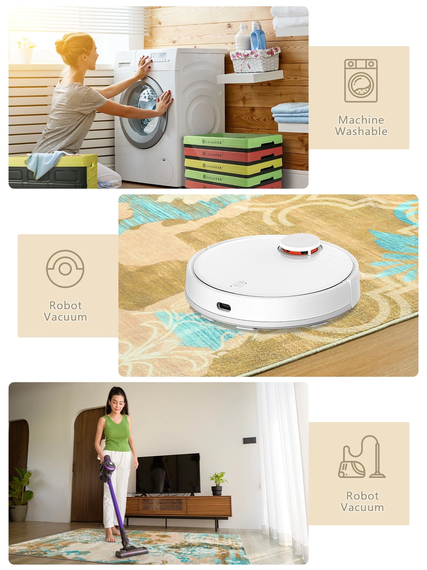 Elegant Floral Faux Wool Area Rug