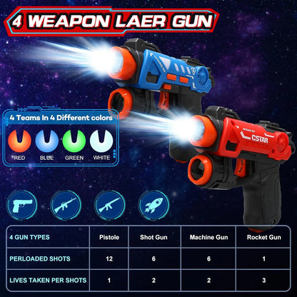 Infrared Laser Tag Projector Duck Hunts Shooting Game 2 Players