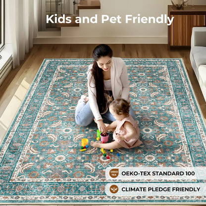 7/10/12ft Large Living Room Carpet Light Luxury High-end Persian Bedroom Bedside Rug