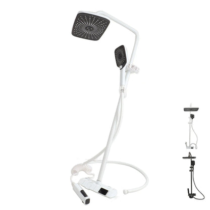 Bathroom Shower  Set Easy To Install Easy To Adjust NPT 1/2 3 Mode Push Button Rainfall Handheld Shower Combo for Bathroom