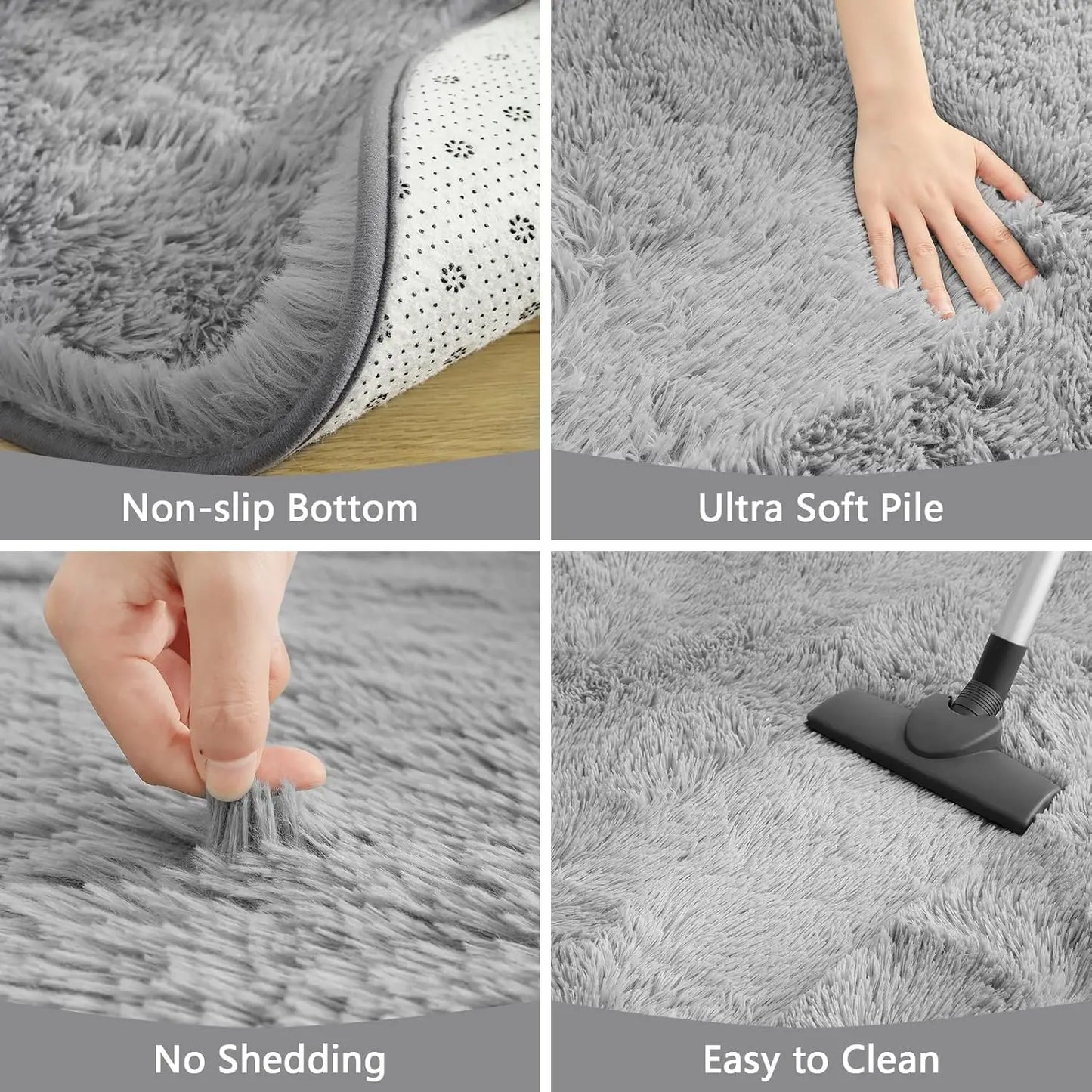 Fluffy  Area Rugs for Living Room Soft Kids Carpet Non Slip