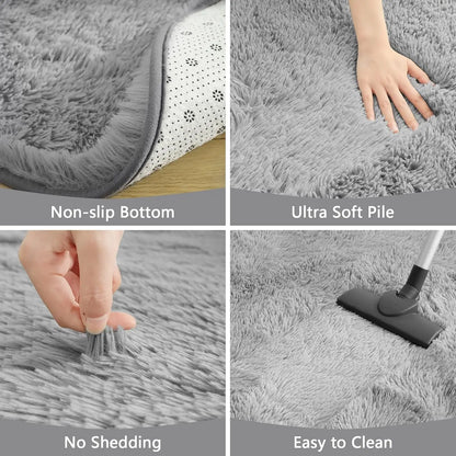 Fluffy  Area Rugs for Living Room Soft Kids Carpet Non Slip