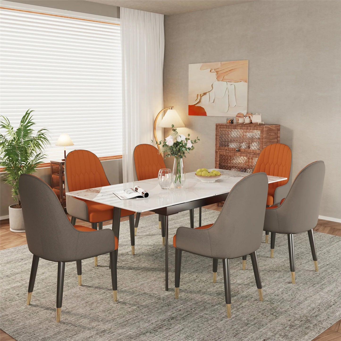 160cm 6-8 People Modern Dining Table Rectangular