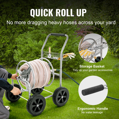 Hose Reel Cart 250ft Heavy Duty