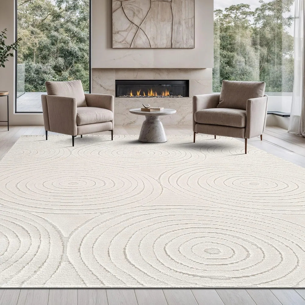 Geometric Modern  Circular Indoor Rugs