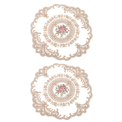 2Pcs Retro French Crochet Doilies