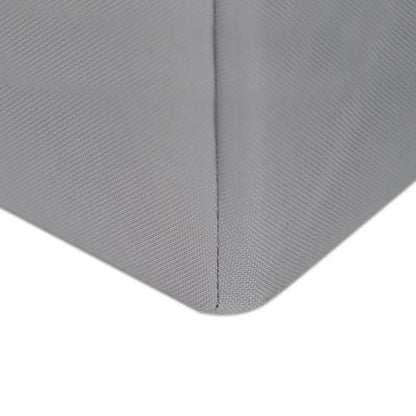 Rectangular Polyester Laundry Basket Hamper Sortor with Removable Liner for Adult, Gray