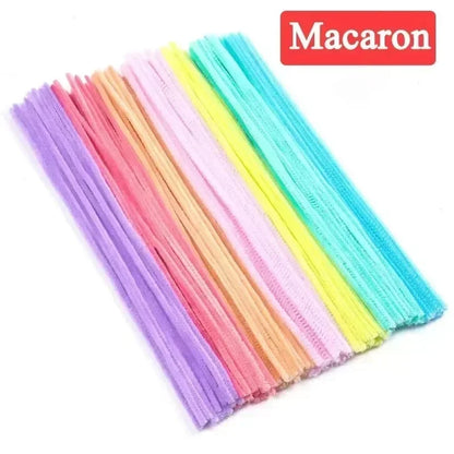 500/10PCS DIY Handmade Twist Stick Colorful Chenille Stems  Craft Supplies
