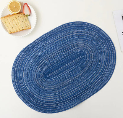 Placemats Set of 4,Heat resistant pad,Place Mat Washable Table Mats for Kitchen Dining Table Mixed Color Non-Slip Place mats