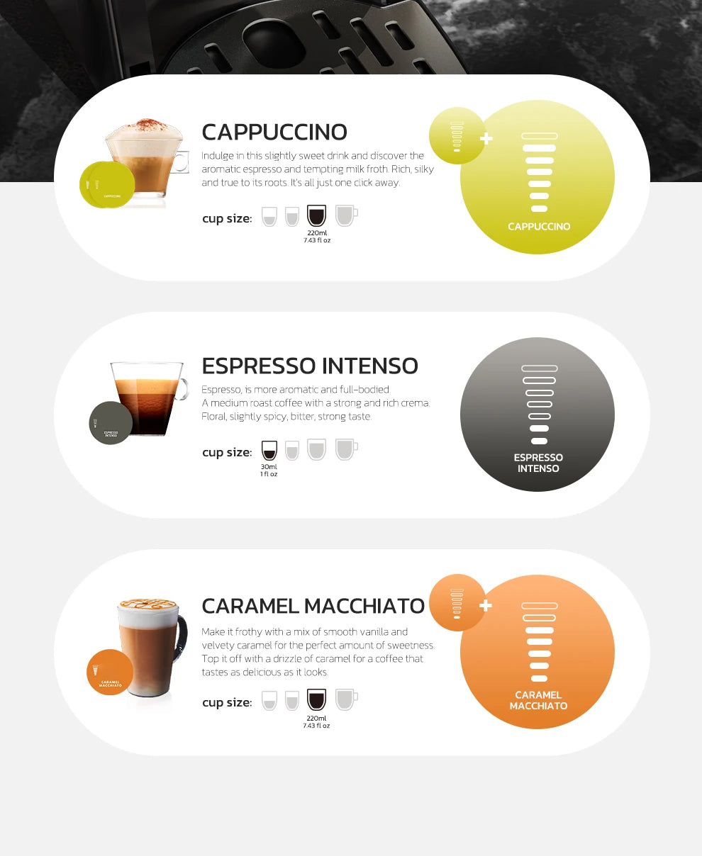 6in1 Capsule Coffee Machine Hot/Cold Multiple Espresso  Cappuccino Coffee Maker