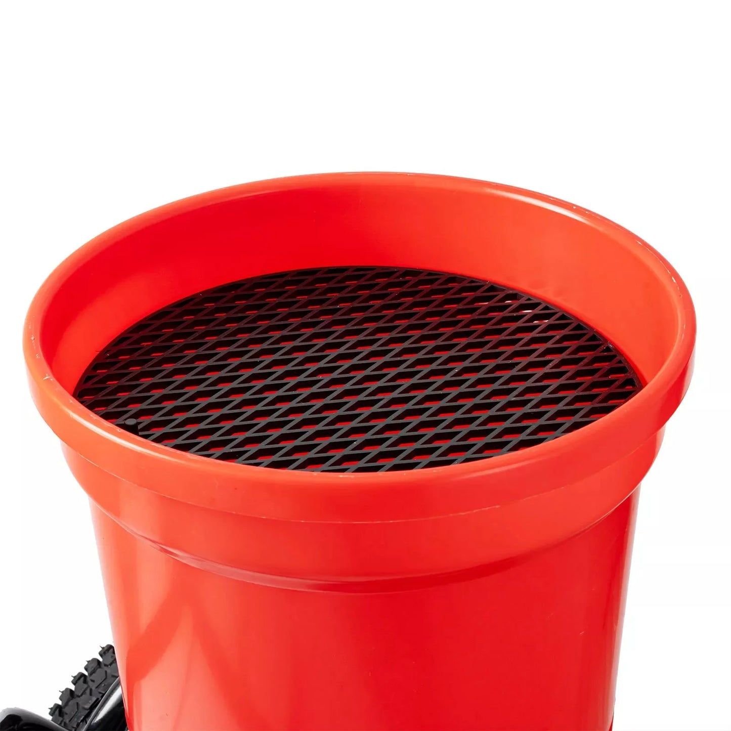 Broadcast Spreader Walk Behind Turf Spreader Steel Push Fertilizer Salt Spreader Garden Seeder for Home Farm 90LBS 12.5in Wheels