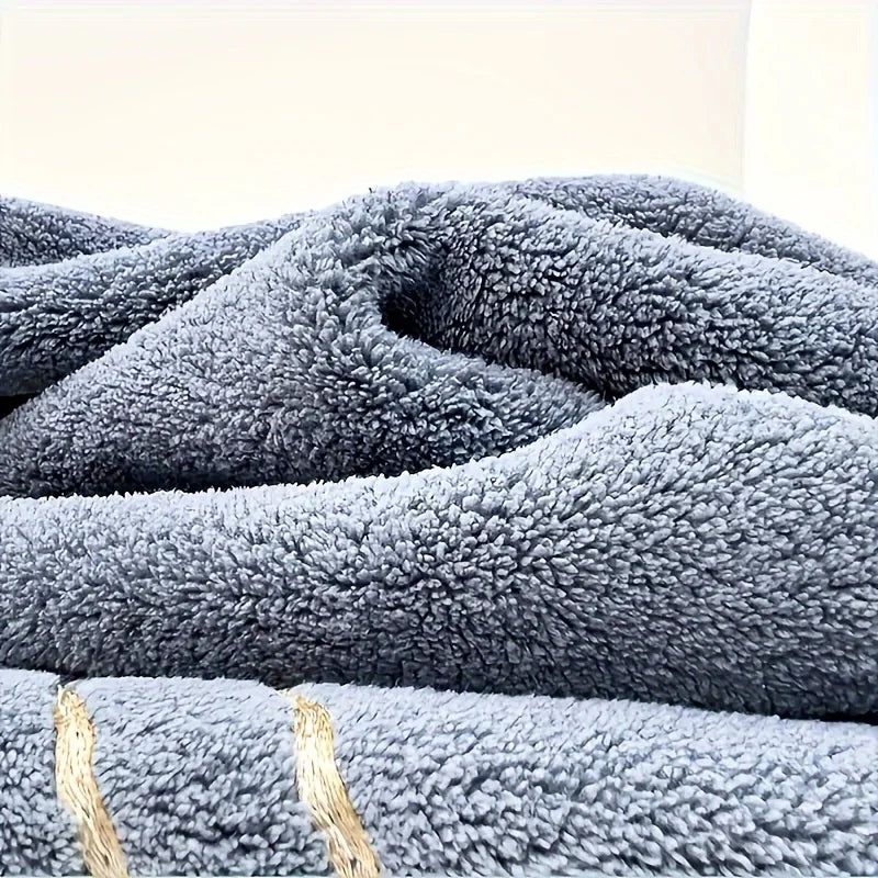 3pcs Ultra-Soft Coral Bath Towel Set - Quick-Dry Luxury Spa & Gym Towels, Large Bath Sheets , Lightweight & Highly Absorbent