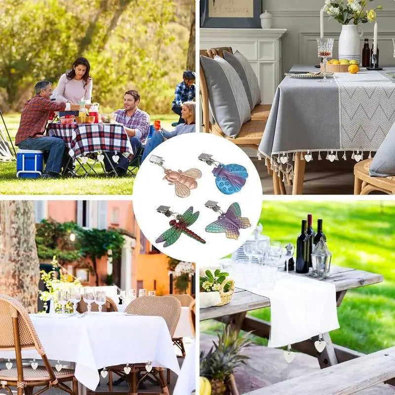 Tablecloth Weights Clip On 4X Tablecloth Clip On Weights, For  Outdoor Dining Table