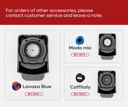 6in1 Capsule Coffee Machine Hot/Cold Multiple Espresso  Cappuccino Coffee Maker