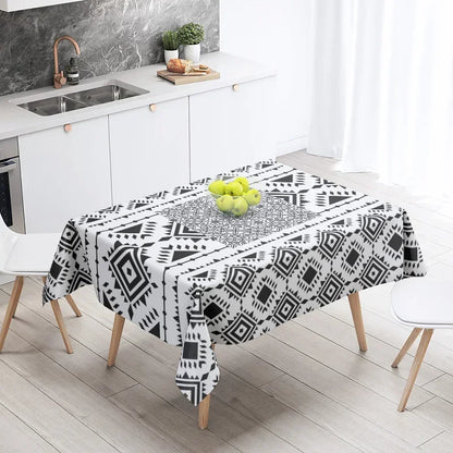 Home tablecloths dining decoration and rectangular table accessories waterproof cloth Anti-stain simple Modern abstract nordic