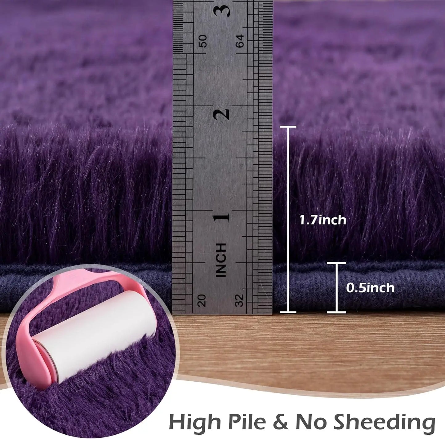 Fluffy  Area Rugs for Living Room Soft Kids Carpet Non Slip