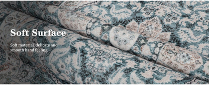 Non-Slip Low Pile Area Rugs ,Machine Washable