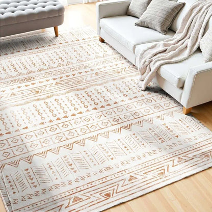 Modern Beige Large Area Rug 6x9ft