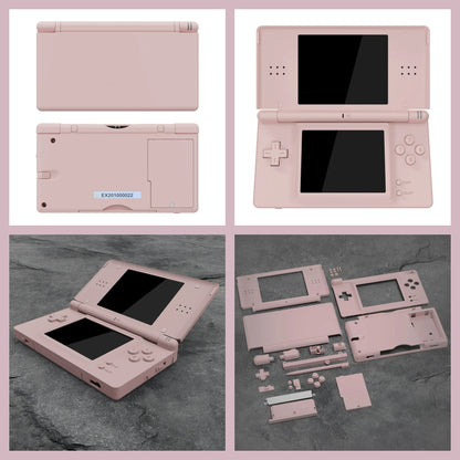 eXtremeRate Replacement Full Housing Shell for Nintendo DS Lite, Case Cover with Buttons, Screen Lens for NDSL - Single Series
