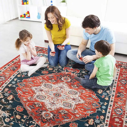 Vintage Bohemian Area Rug for Living Room, Bedroom